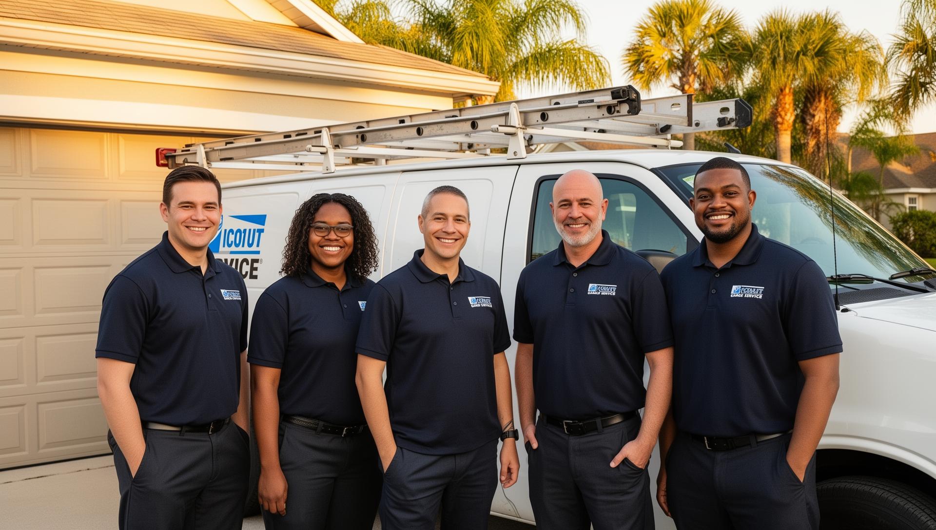 Professional garage door service team in Intercession City